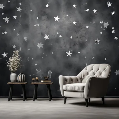 Miniatura 6 de 32 calcomanías de espejo en forma de estrella removibles, calcomanía acrílica para decoración de pared del hogar, sala de estar o dormitorio