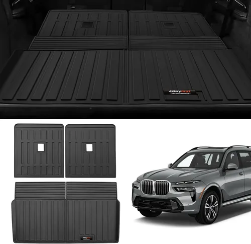 Miniatura 5 de Alfombrillas personalizadas para BMW X7 2019-2025 2026 de 6 asientos, 3 filas de forro de maletero de carga y tercer respaldo, alfombrillas