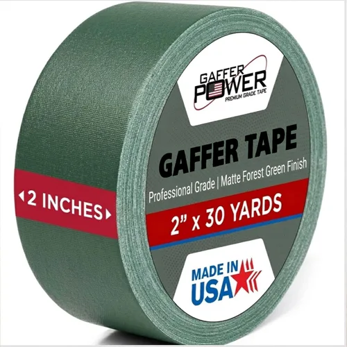 Miniatura 16 de Cinta Gaffer de Grado Premium Profesional - Negro Cinta Gaff Pro de Servicio Pesado Asegura Cables Sostiene Cables sin Dejar Residuo Pegajoso