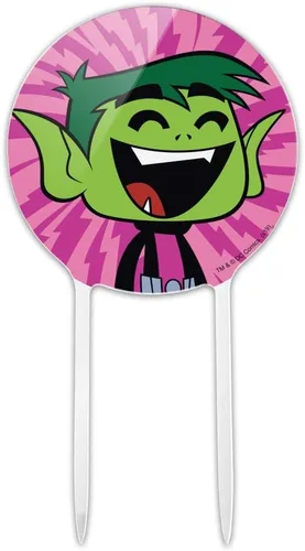 Decoración acrílica para tartas de Teen Titans Go! Beast Boy para decoración de fiesta para boda, aniversario, cumpleaños, graduación