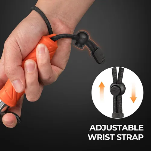 Miniatura 5 de KastKing Paradox 9" Lip Grip, herramienta de aterrizaje de peces de acero inoxidable resistente a la corrosión con mango de elastómero