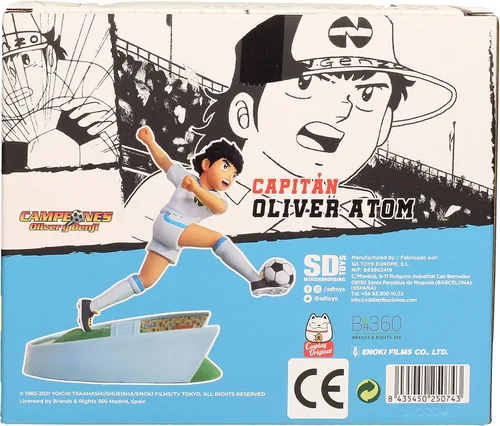 Miniatura 8 de SD Toys - Figura coleccionable Oliver Atom de los campeones Oliver y Benji con expositor, 6.7 x 6.3 in