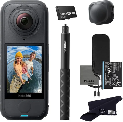 Insta360 Paquete X4 Air Basic | Cámara de acción 8K 360 más ligera para aventuras épicas | para viajes, deportes, momentos familiares, vlogging | El