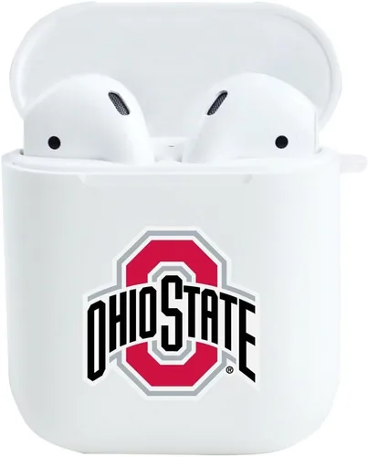Miniatura 2 de Funda para AirPods, AirPods Pro de la Universidad Estatal de Ohio (Gen 1 y 2), color negro (piel sintética)