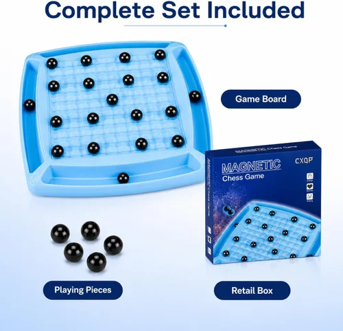 Miniatura 6 de Juego de ajedrez magnético, tablero para niños de 8 a 12 años, dults y familia, juego de mesa de ajedrez con imán de estrategia