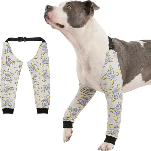 Miniatura 18 de LovinPet Protector de Codo para Perro Manga de Codo Anti-Lamido, Ajustable, Cómodo y Duradero Protector de Pata Delantera para Perros Medianos a