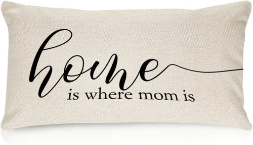 Miniatura 43 de Better When We are Together - Fundas de almohada lumbar de 12 x 20 pulgadas con citas divertidas de algodón y lino para sofá, decoración de sala