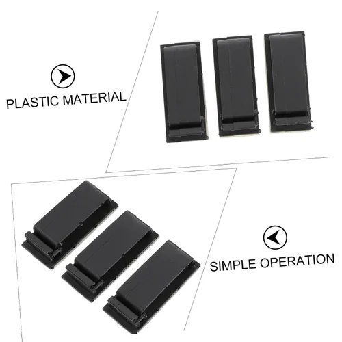 Miniatura 3 de Hemobllo Ganize Your Desk - 10 clips organizadores de cables autoadhesivos para auriculares, cables de cargador de teléfono