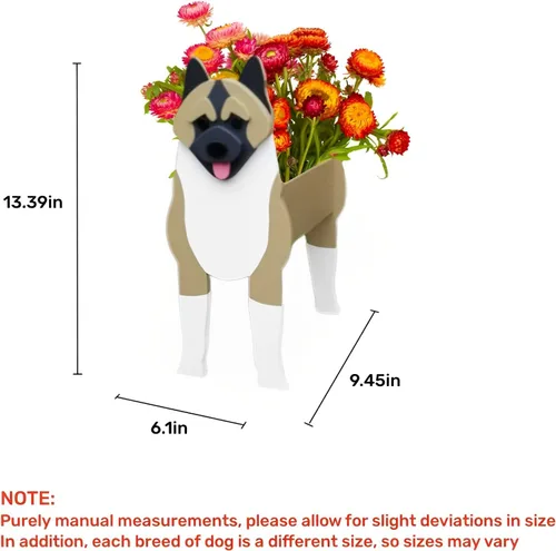 Miniatura 3 de Macetero de flores para perros, regalos para mujeres, bonitas macetas de PVC para perros, macetas para interiores y exteriores, maceta de jardín