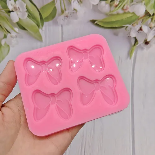 Miniatura 5 de 2 moldes de silicona para moños de ratón para decoración de pasteles, moño, caricatura, mariposa, fondant, para bricolaje, dulces, chocolate, pudín
