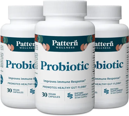 Miniatura 9 de Pattern Wellness Suplemento probiótico - 51 mil millones de UFC - Apoya el equilibrio digestivo y el bienestar intestinal - De origen consciente