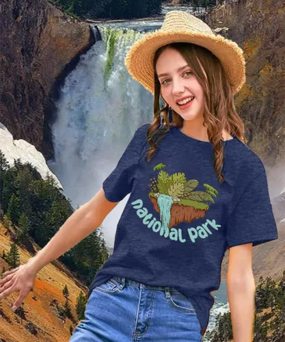 Miniatura 104 de Camisetas sin mangas de senderismo y montaña para mujer, divertidas camisetas de entrenamiento con gráficos de pino y amanecer, camisetas de verano