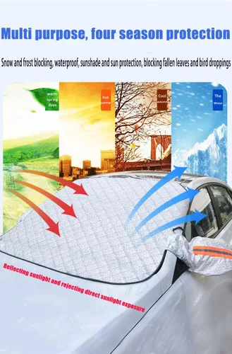 Miniatura 3 de Parasol para automóvil, bloqueo de nieve, anticongelante, protección solar y resistente a la lluvia son fáciles de instalar para resistir