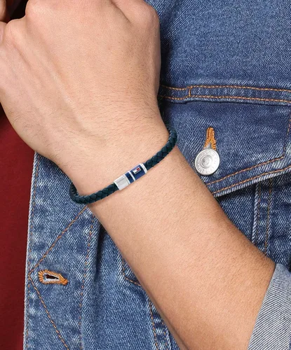 Miniatura 3 de Joyería Tommy Hilfiger, Pulsera de cuero trenzado para hombre