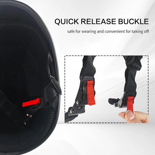 Miniatura 7 de Casco de motocross de media gorra para adultos, casco abierto para motocicleta, ciclismo, motocross, para hombres y mujeres, aprobado por DOT