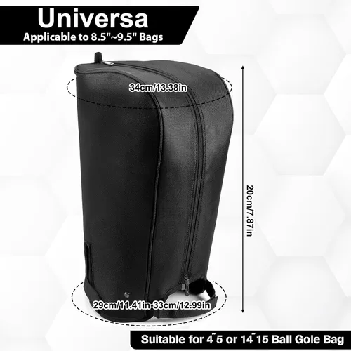 Miniatura 3 de Funda impermeable para bolsa de golf, impermeable, de nailon, a prueba de polvo, universal, a prueba de polvo, protector de club con capa de lluvia