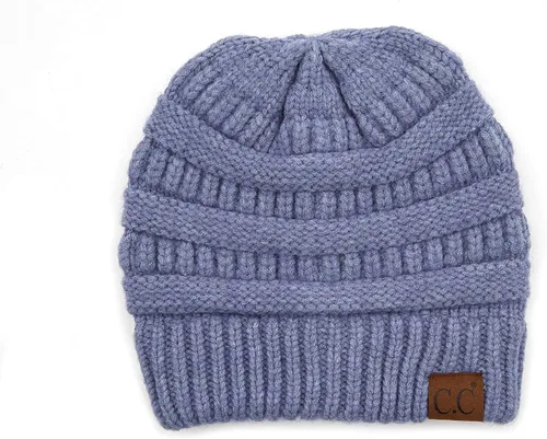 Miniatura 346 de C.C Trendy Warm Chunky Soft Stretch Cable Knit Beanie