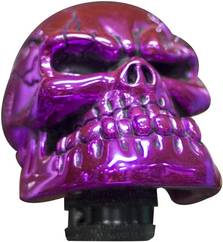Miniatura 9 de Pomo para palanca de cambios automática con forma de calavera, color negro
