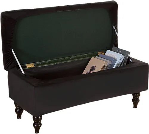 Miniatura 19 de FUANGUI Funda para Otomán Elástica de Almacenamiento Funda para Banco Otomán Impresa Plegable Banco de Almacenamiento Funda para Otomán Reposapiés