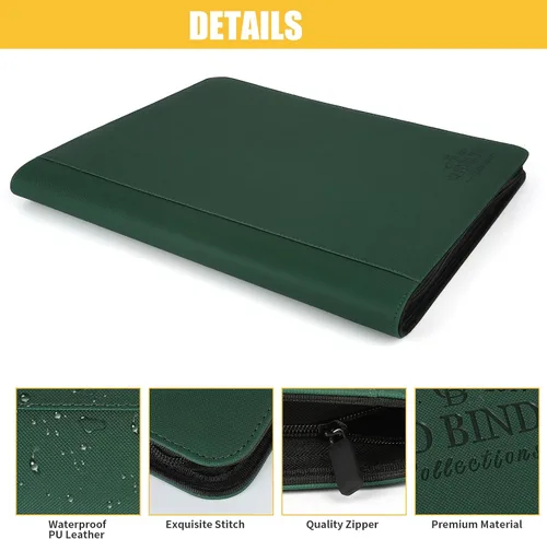 Miniatura 3 de Carpeta Toploader CARDBINDER, Estuches Duros Toploader, Fundas de 4 Bolsillos para hasta 128 Tarjetas. Carpeta de Tarjetas Toploader con Fundas