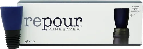 Miniatura 7 de Repour Ahorrador de Vino y Tapón - Elimina el Oxígeno, Preservando y Manteniendo el Vino Tan Fresco Como el Día Que Se Abrió la Botella - Paquete