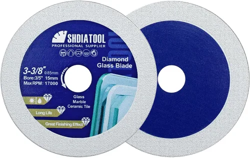 Miniatura 23 de SHDIATOOL Disco de corte de diamante de vidrio de 2 pulgadas, rueda de corte ultradelgada para azulejos de cerámica, porcelana y mármol de 50 mm