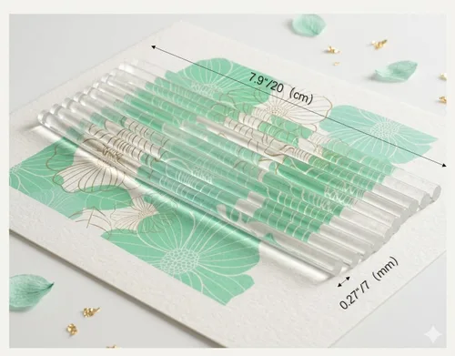 Miniatura 7 de 10 barras de sellado de cera de pegamento totalmente transparentes para sellado de sellos de cera, perfectas para tarjetas, sobres, invitaciones