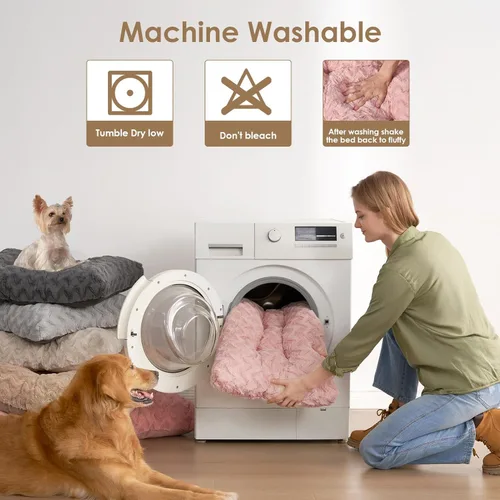 Miniatura 3 de EHEYCIGA Cama lavable para perros medianos para jaula de 29 x 21 pulgadas, almohadilla reversible para perreras para perros con un peso de hasta 35