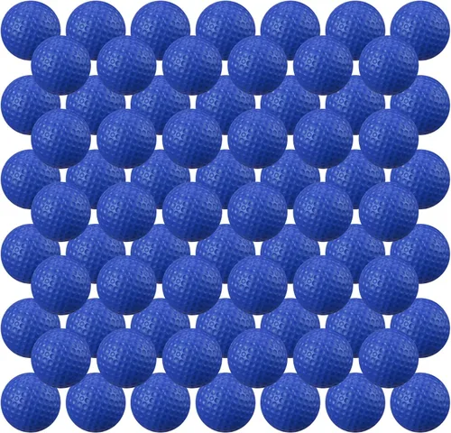 Junkin 80 unidades de pelotas de golf de espuma, pelotas de goma para practicar, sensación y vuelo realistas, entrenamiento deportivo para golf en