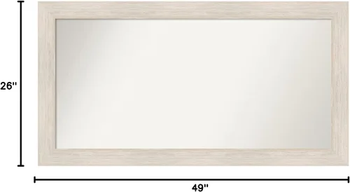 Miniatura 6 de Amanti Art Espejo personalizado, espejo de baño de madera dura, espejo de pared o espejo de tocador de baño sobre el fregadero (26 x 49 pulgadas)