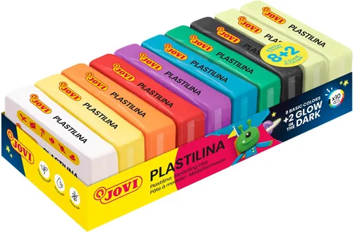 Miniatura 6 de Jovi - Arcilla de modelado que no se seca, 1.1 lb de plastilina infinitamente reutilizable, juego de 10 barras, cada una de 1.75 onzas, no tóxica