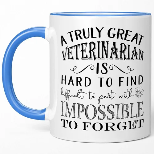 Miniatura 6 de Regalos de agradecimiento para veterinarios – A Truly Great Veterinarian is Hard to Find Taza de café, el mejor regalo de jubilación veterinaria