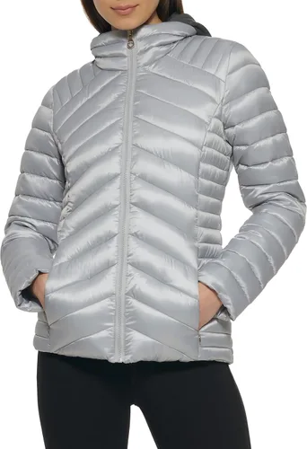 Miniatura 4 de GUESS Chaqueta ligera y plegable para mujer, acolchada, de transición