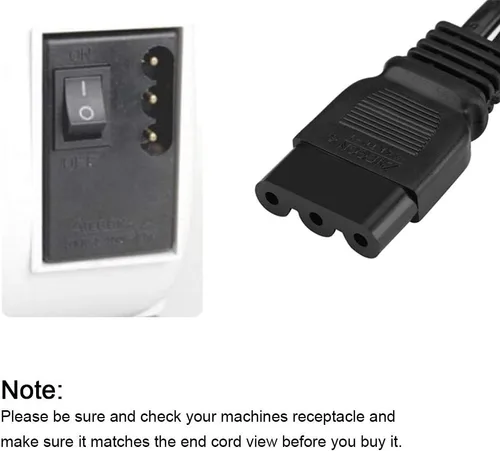 Miniatura 8 de Pedal de control de pie, pedal de control de pie universal para máquina de coser para el hogar con cable de alimentación de repuesto para JANOME2049