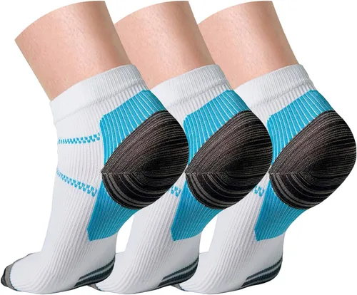 CHARMKING Calcetines de compresión para mujeres y hombres, circulación de 15 a 20 mmHg, lo mejor para atletismo, correr, ciclismo, enfermera, uso