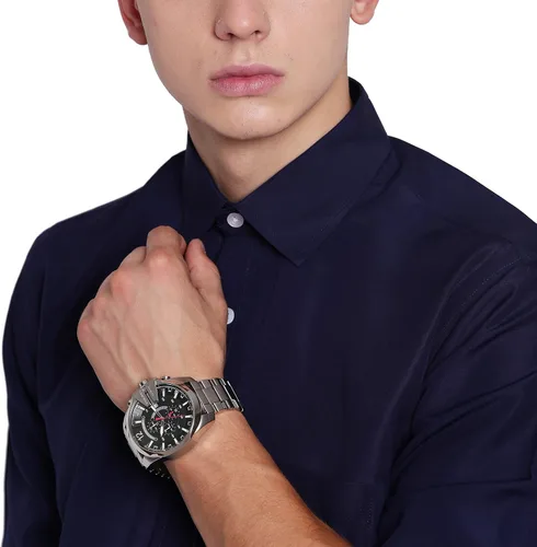 Miniatura 5 de Diesel Mega Chief - Reloj de cuarzo con cronógrafo de acero inoxidable para hombre