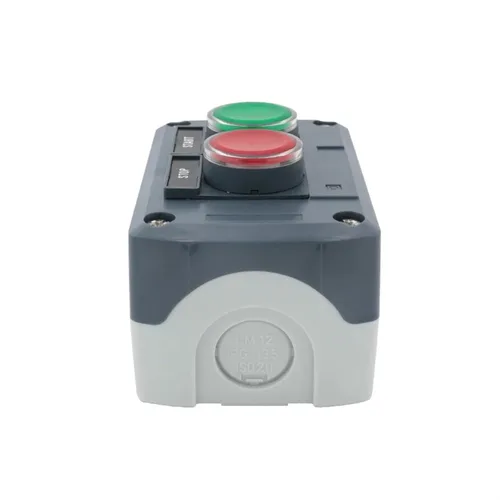 Miniatura 6 de Caja de control de interruptor de botón impermeable, estación de dos LED, interruptor momentáneo iluminado SAL LA68H-D XALD243B