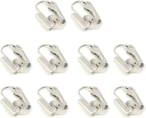 Miniatura 10 de Conversor de clip de oreja extremo del tubo vertical El otro extremo del tapón de silicona en forma de U accesorios de joyería