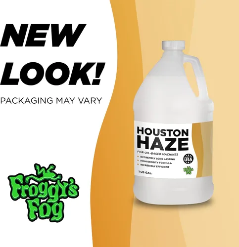 Miniatura 2 de Froggys Fog - 4 galones - Houston Haze - Líquido a base de aceite para generadores de niebla