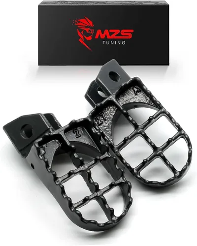 Miniatura 19 de MZS Estriberas eléctricas para motocross compatibles con X3 XXX MX3 MX4 MX5, estriberas Ebike MX más anchas reposapiés resto pedal CNC aluminio negro