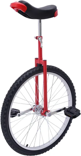 Miniatura 26 de Monociclo de rueda, bicicleta de una rueda con borde y pedales, monociclos de acero modernos para edades unisex de 10 a 60 años, entrenamiento