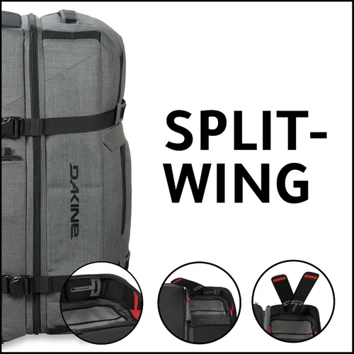 Miniatura 79 de Dakine Rodillo dividido 85L - Carbono, talla única