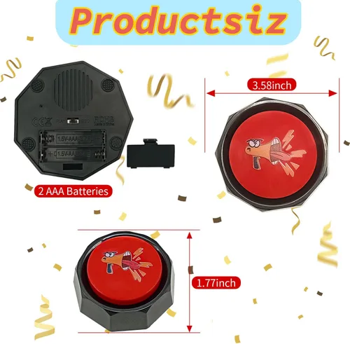Miniatura 2 de Altavoz - Efectos de sonido de bocina de aire y DJ, emoji divertidos y botones extravagantes