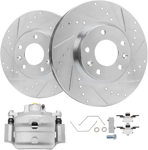 Miniatura 58 de Detroit Axle - Kit de freno delantero para Honda Odyssey 1999-2004 2001-2002 MDX Rotores de freno de disco Pinza de freno de disco con soporte