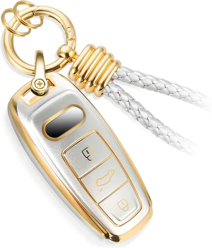 Miniatura 41 de para Cadillac - Funda para llavero con cuerda trenzada metálica, funda suave mejorada para 2020 en adelante CT4 CT5 CT6 XTS XT4 XT5 ATS, etc.