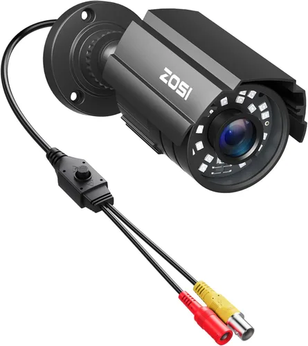 ZOSI - Sistema de cámaras de seguridad CCTV 1080P para exteriores e interiores, híbrido 4 en 1 HD TVI/CVI/AHD/CVBS, cámaras de seguridad para el