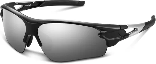 Miniatura 8 de BEACOOL Polarized Sports Sunglasses for Men Women Youth Baseball Fishing Cycling Running Golf Motorcycle Tac Glasses UV400 Negro rojo