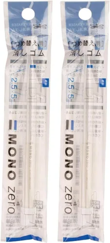 Tombow Recambio de borrador mono cero, rectángulo de 0.098 in, paquete de 2