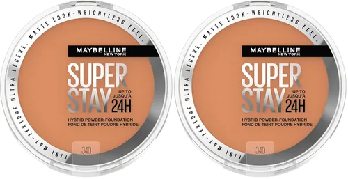 Miniatura 28 de Maybelline Super Stay Hasta 24HR Base en Polvo Híbrida, Maquillaje de Cobertura Media a Completa, Acabado Mate, 220, 1 Unidad SUPERSTAY POLVO 220