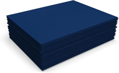 Miniatura 4 de LUXPaper Cartulina de 8.5 x 11 pulgadas, tamaño carta, azul marino, cubierta de 100 libras (texto de 183 libras), 50 unidades Azul marino - 100
